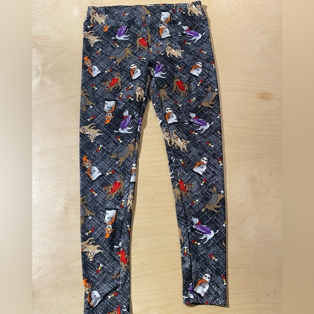 Celebrate Halloween Themed Leggings M(8-10) (NA)